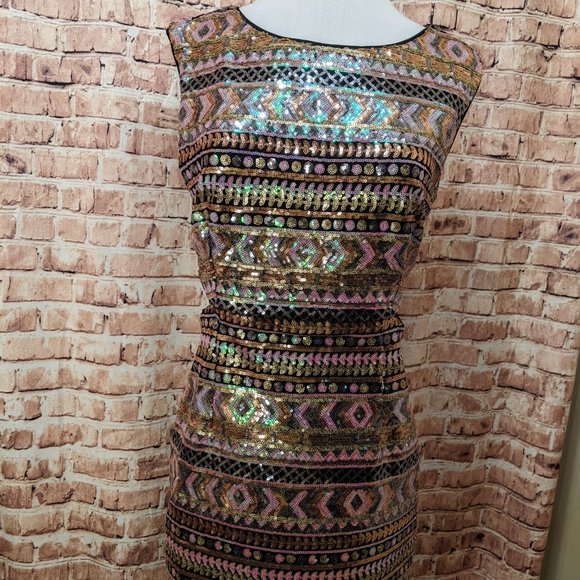 Forever 21 Exclusive Sequin Covered Dress Size Med - Picture 3 of 11